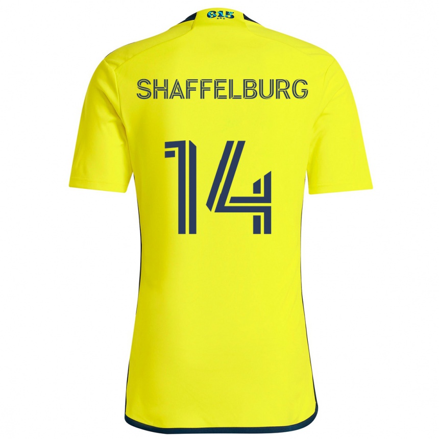 Niño Fútbol Camiseta Jacob Shaffelburg #14 Amarillo Azul 1ª Equipación 2024/25 México