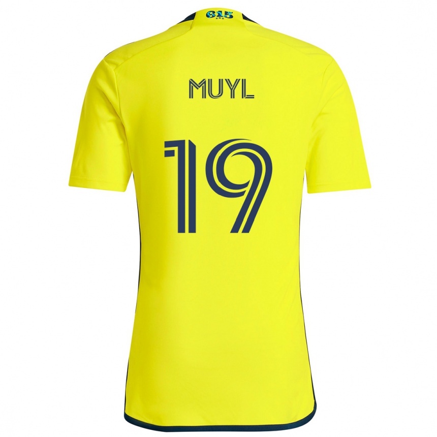 Niño Fútbol Camiseta Alex Muyl #19 Amarillo Azul 1ª Equipación 2024/25 México