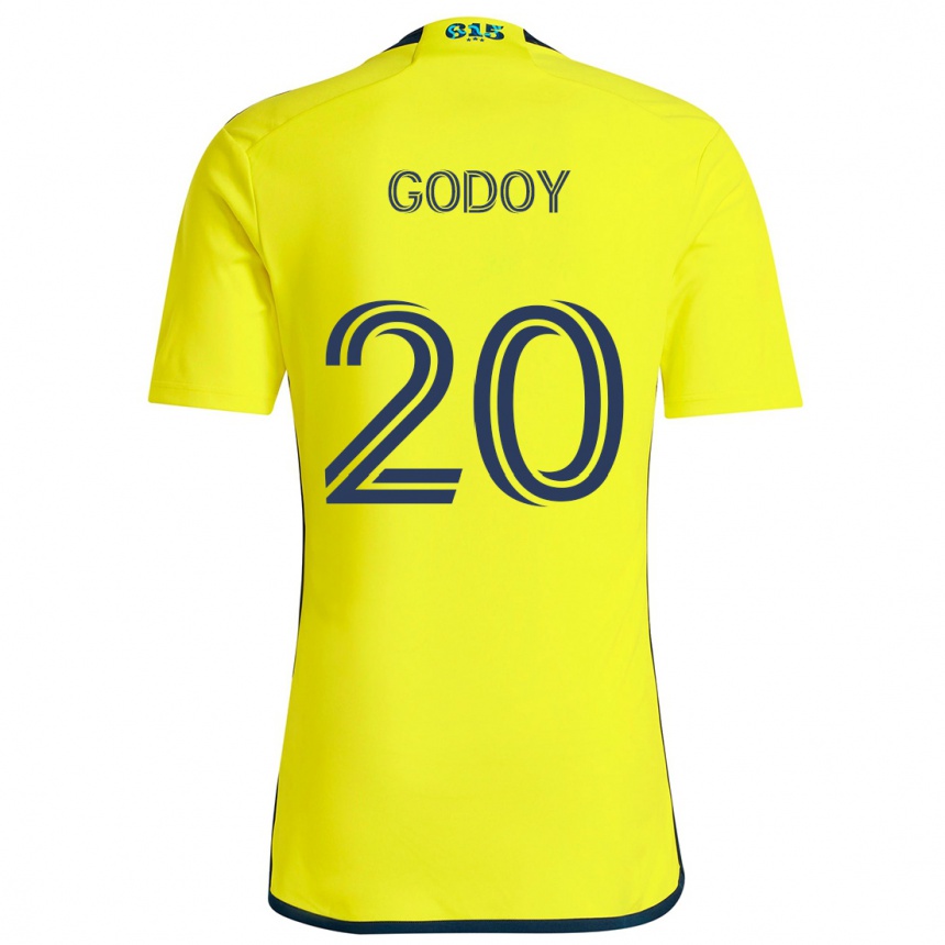 Niño Fútbol Camiseta Aníbal Godoy #20 Amarillo Azul 1ª Equipación 2024/25 México