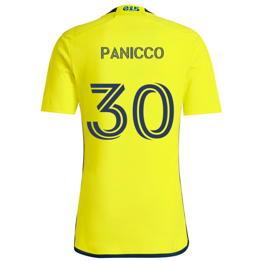 Niño Fútbol Camiseta Elliot Panicco #30 Amarillo Azul 1ª Equipación 2024/25 México