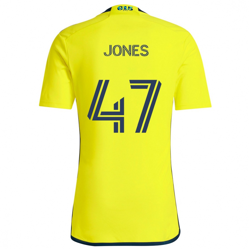 Niño Fútbol Camiseta Isaiah Jones #47 Amarillo Azul 1ª Equipación 2024/25 México