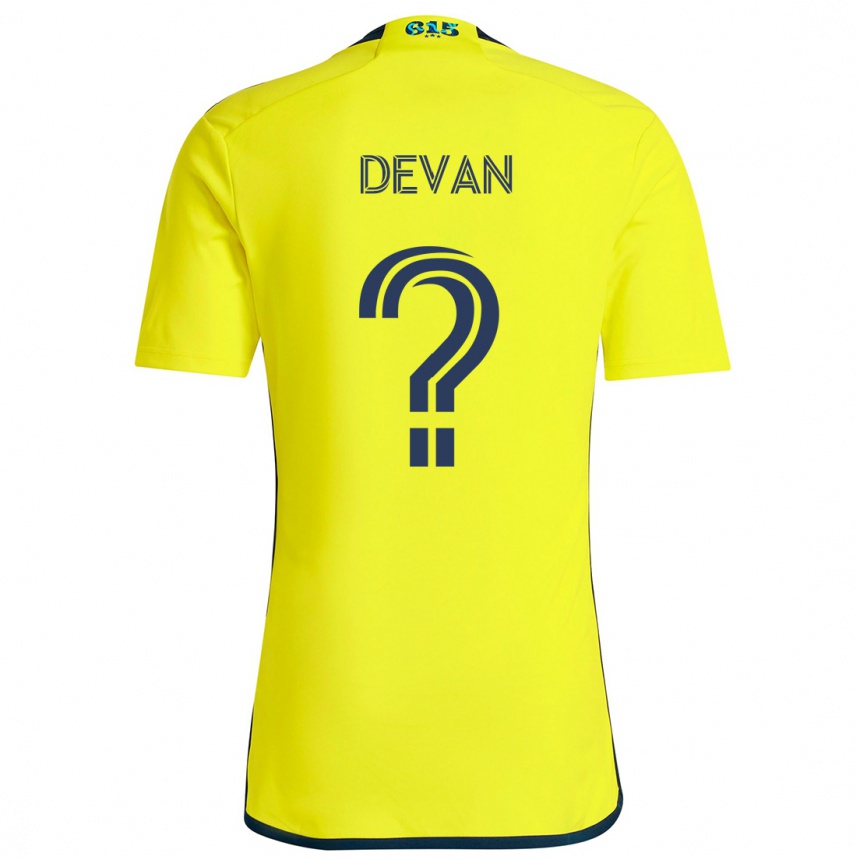 Niño Fútbol Camiseta Liam Devan #0 Amarillo Azul 1ª Equipación 2024/25 México