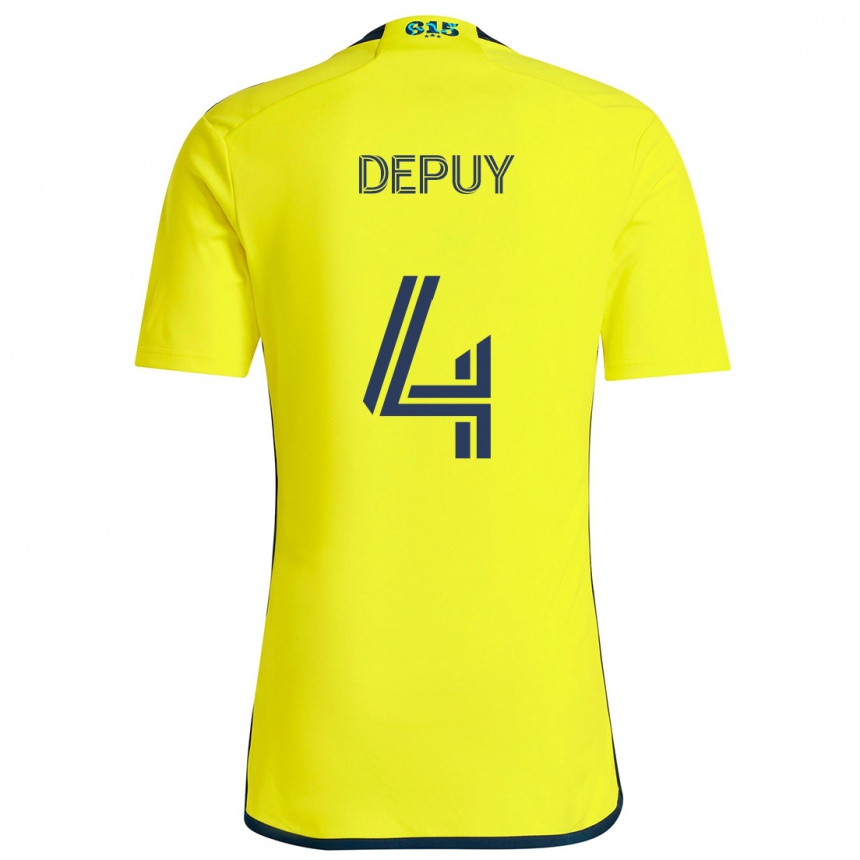 Niño Fútbol Camiseta Nick Depuy #4 Amarillo Azul 1ª Equipación 2024/25 México