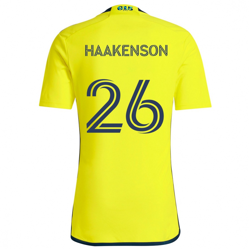 Niño Fútbol Camiseta Luke Haakenson #26 Amarillo Azul 1ª Equipación 2024/25 México