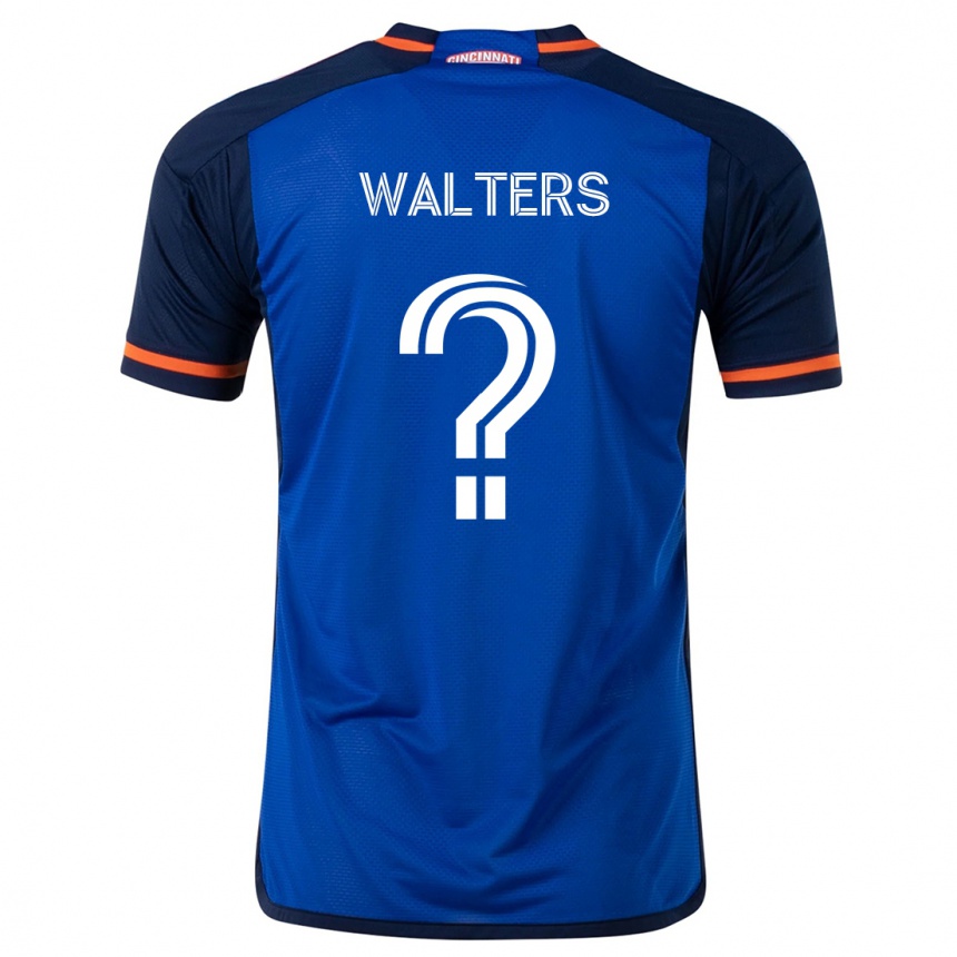 Niño Fútbol Camiseta Paul Walters #0 Azul Blanco 1ª Equipación 2024/25 México