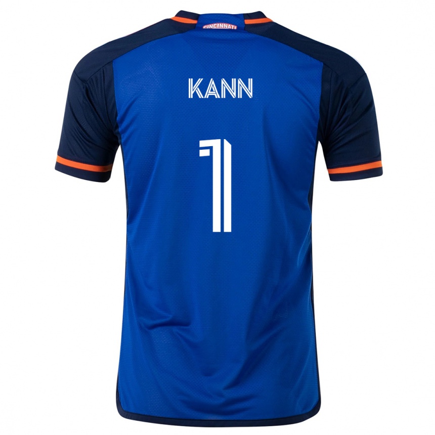 Niño Fútbol Camiseta Alec Kann #1 Azul Blanco 1ª Equipación 2024/25 México