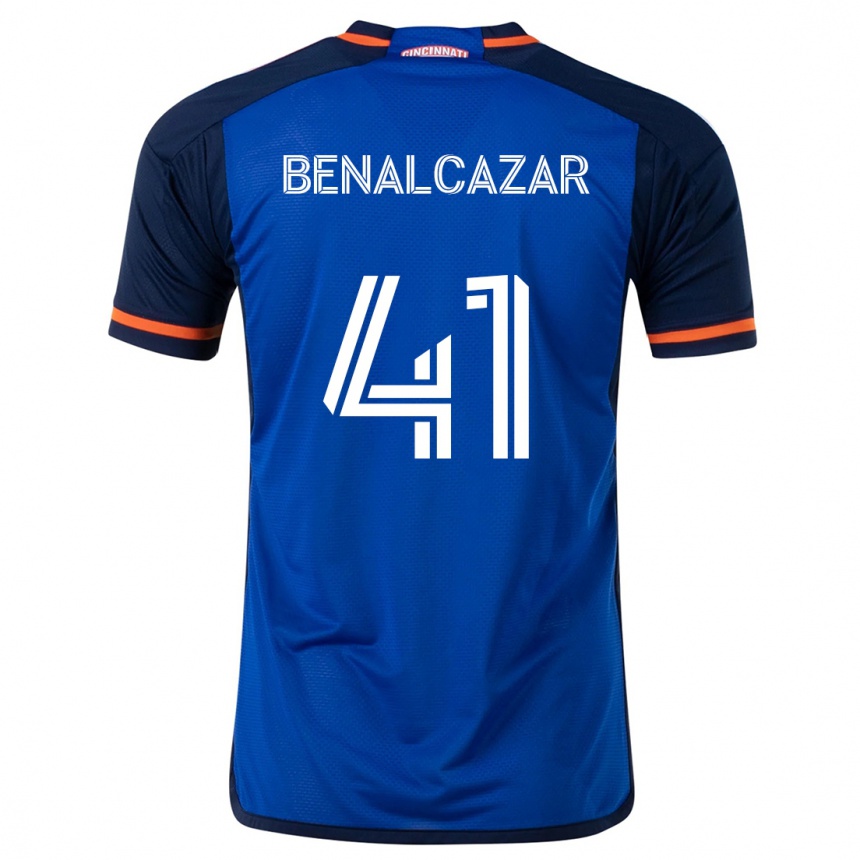 Niño Fútbol Camiseta Nico Benalcázar #41 Azul Blanco 1ª Equipación 2024/25 México