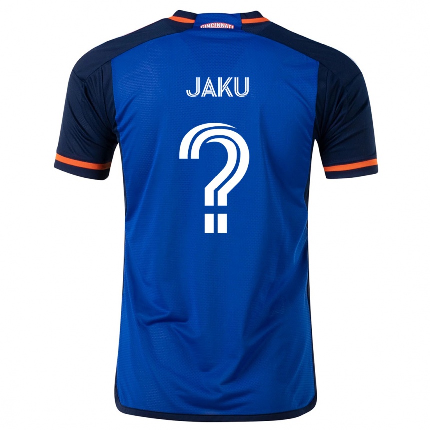 Niño Fútbol Camiseta John Jaku #0 Azul Blanco 1ª Equipación 2024/25 México