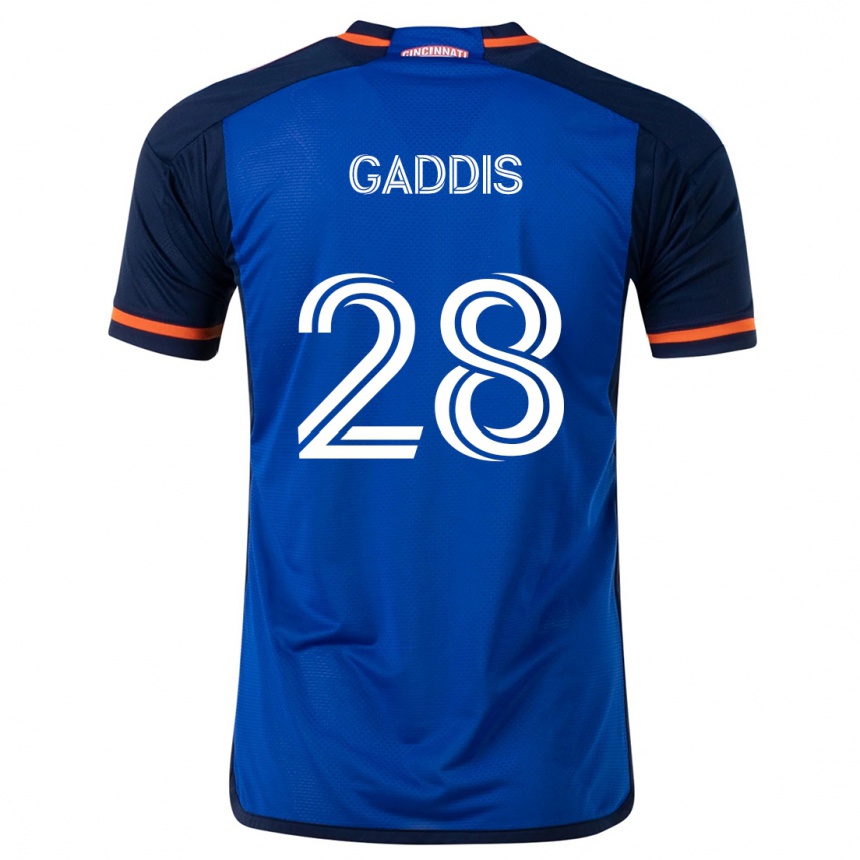 Niño Fútbol Camiseta Raymon Gaddis #28 Azul Blanco 1ª Equipación 2024/25 México