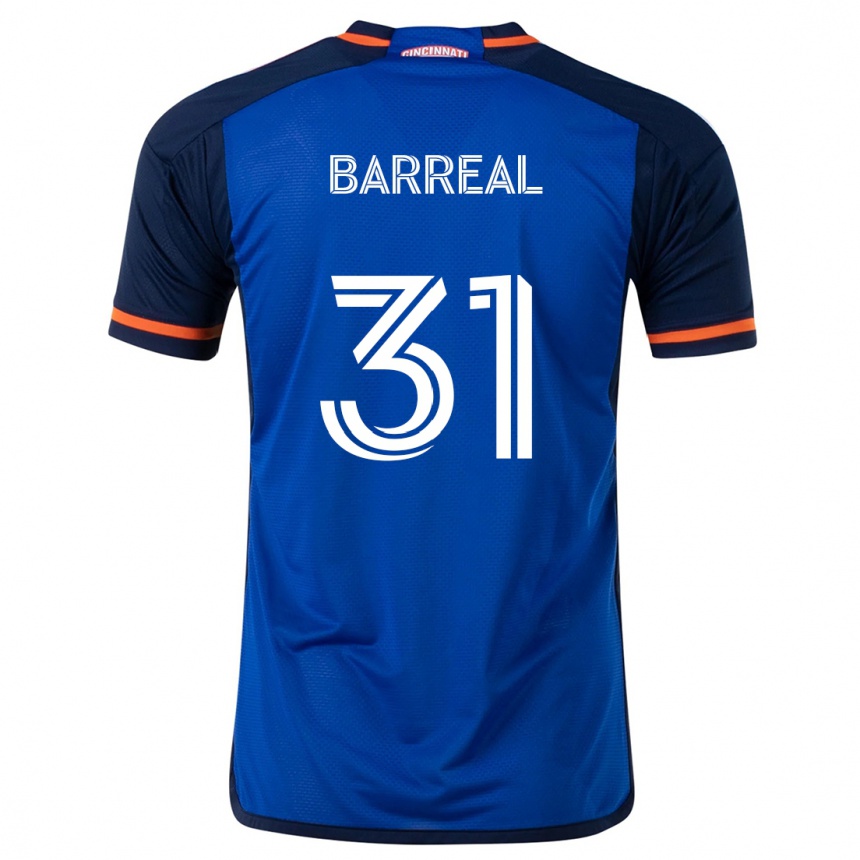 Niño Fútbol Camiseta Álvaro Barreal #31 Azul Blanco 1ª Equipación 2024/25 México