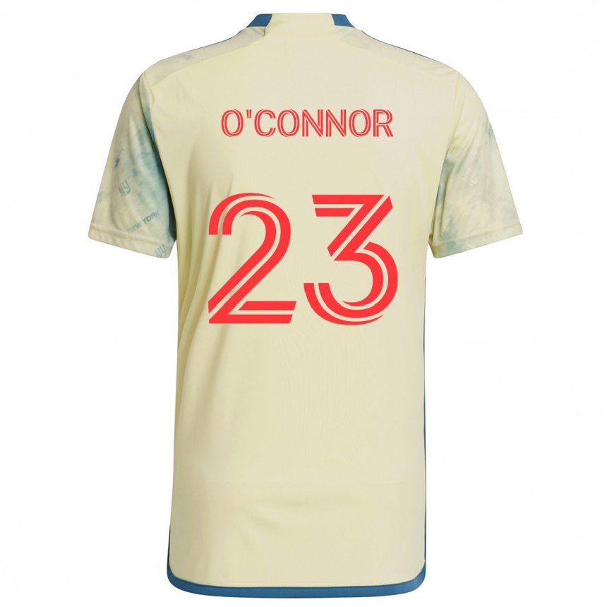 Niño Fútbol Camiseta Aidan O'connor #23 Amarillo Rojo Azul 1ª Equipación 2024/25 México