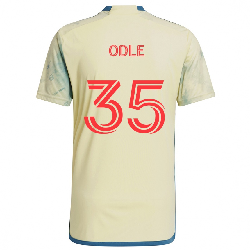 Niño Fútbol Camiseta Dallas Odle #35 Amarillo Rojo Azul 1ª Equipación 2024/25 México