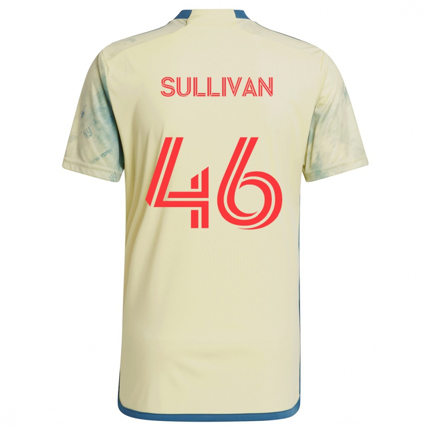 Niño Fútbol Camiseta Dylan Sullivan #46 Amarillo Rojo Azul 1ª Equipación 2024/25 México