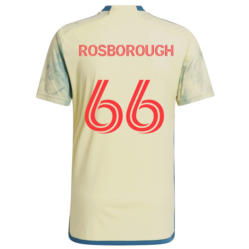 Niño Fútbol Camiseta Tanner Rosborough #66 Amarillo Rojo Azul 1ª Equipación 2024/25 México