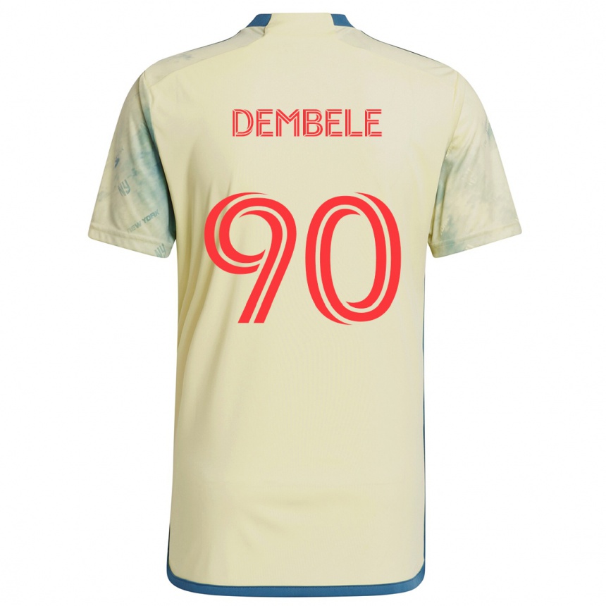 Niño Fútbol Camiseta Malick Dembele #90 Amarillo Rojo Azul 1ª Equipación 2024/25 México