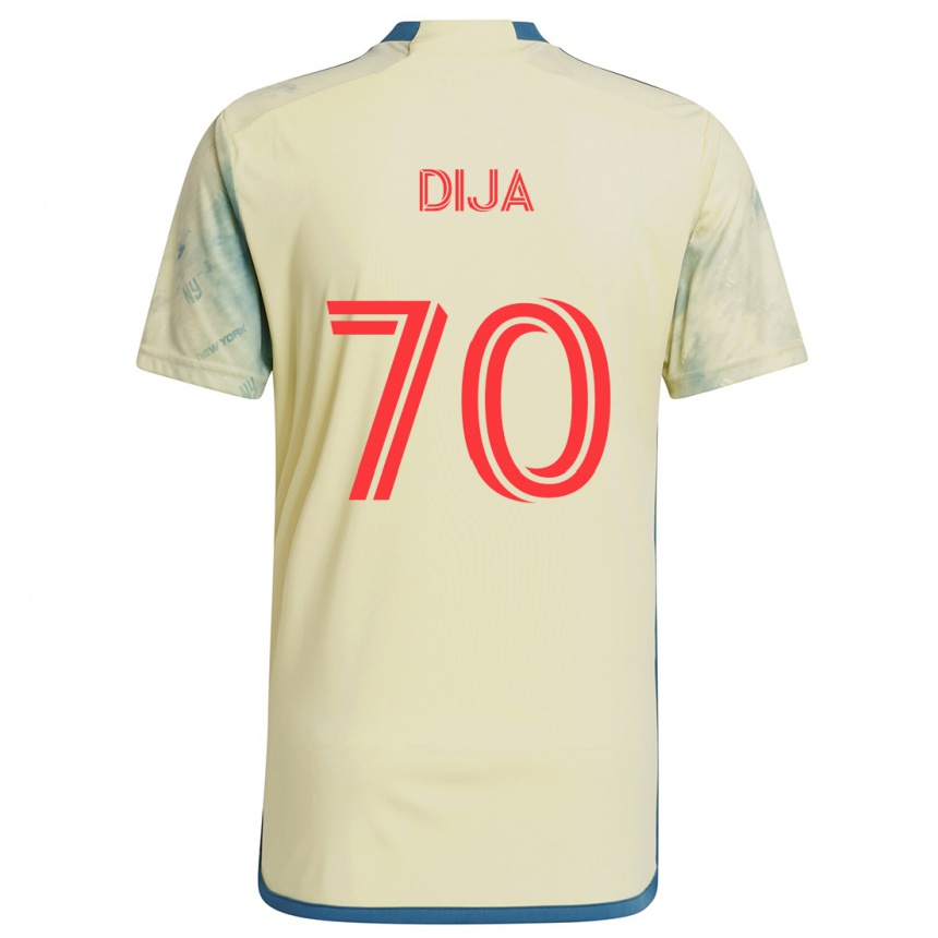 Niño Fútbol Camiseta Dija #70 Amarillo Rojo Azul 1ª Equipación 2024/25 México