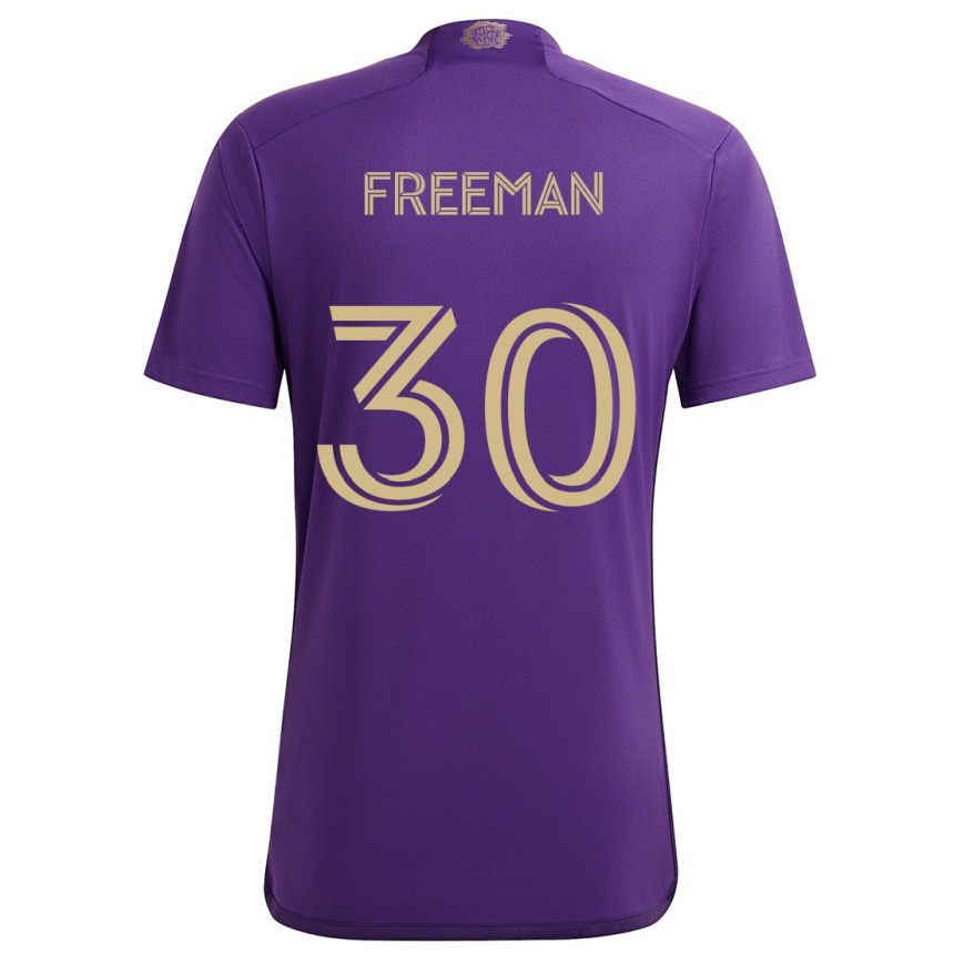 Niño Fútbol Camiseta Alex Freeman #30 Púrpura Amarillo 1ª Equipación 2024/25 México