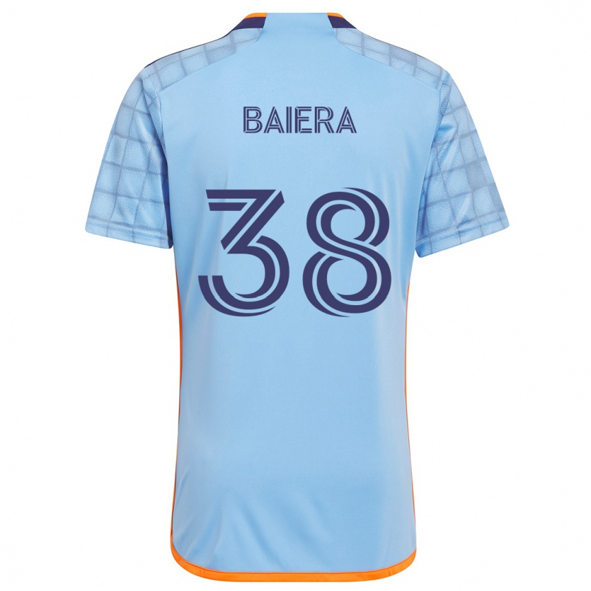 Niño Fútbol Camiseta Drew Baiera #38 Azul Naranja 1ª Equipación 2024/25 México