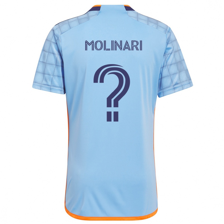 Niño Fútbol Camiseta Peter Molinari #0 Azul Naranja 1ª Equipación 2024/25 México