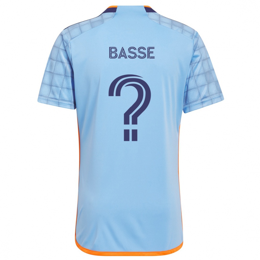 Niño Fútbol Camiseta Adam Basse #0 Azul Naranja 1ª Equipación 2024/25 México