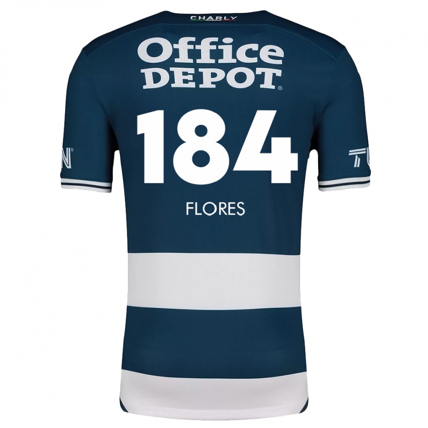 Niño Fútbol Camiseta Jason Flores #184 Azul Blanco 1ª Equipación 2024/25 México