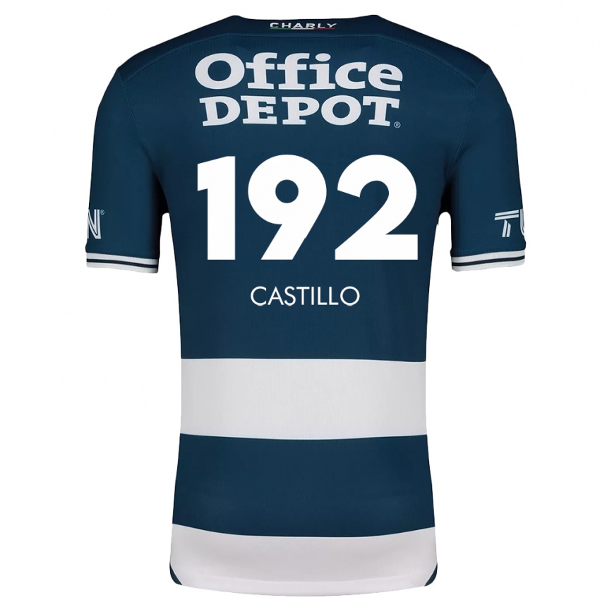 Niño Fútbol Camiseta José Castillo #192 Azul Blanco 1ª Equipación 2024/25 México