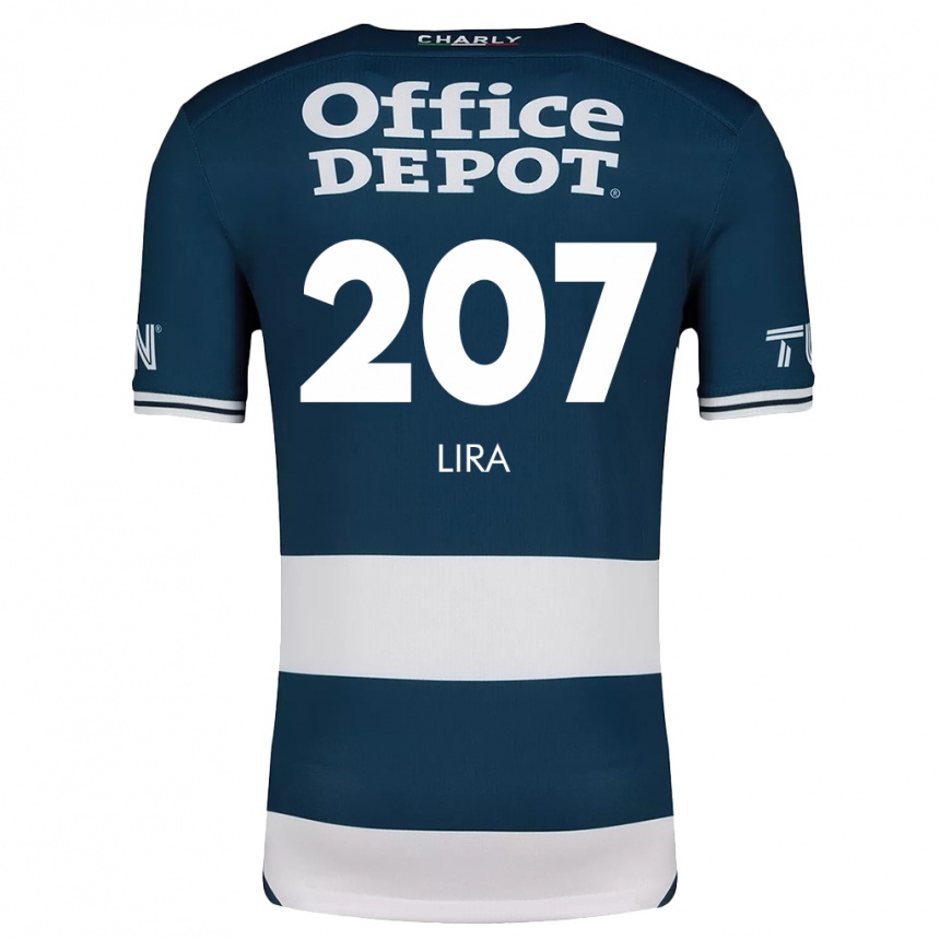 Niño Fútbol Camiseta Almir Lira #207 Azul Blanco 1ª Equipación 2024/25 México