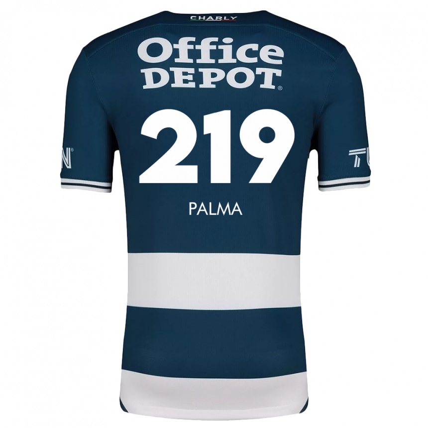 Niño Fútbol Camiseta Pablo Palma #219 Azul Blanco 1ª Equipación 2024/25 México