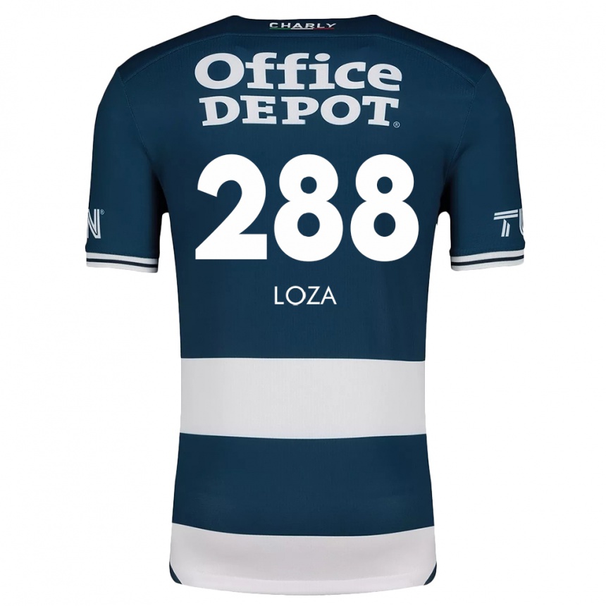 Niño Fútbol Camiseta Santino Loza #288 Azul Blanco 1ª Equipación 2024/25 México