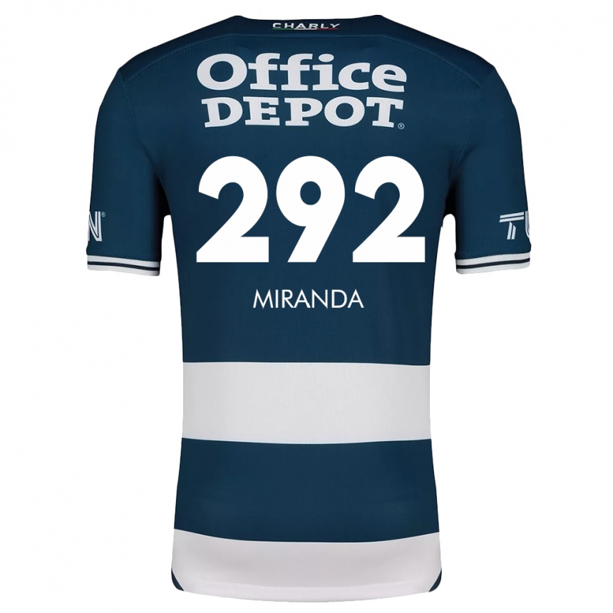 Niño Fútbol Camiseta Herbey Miranda #292 Azul Blanco 1ª Equipación 2024/25 México