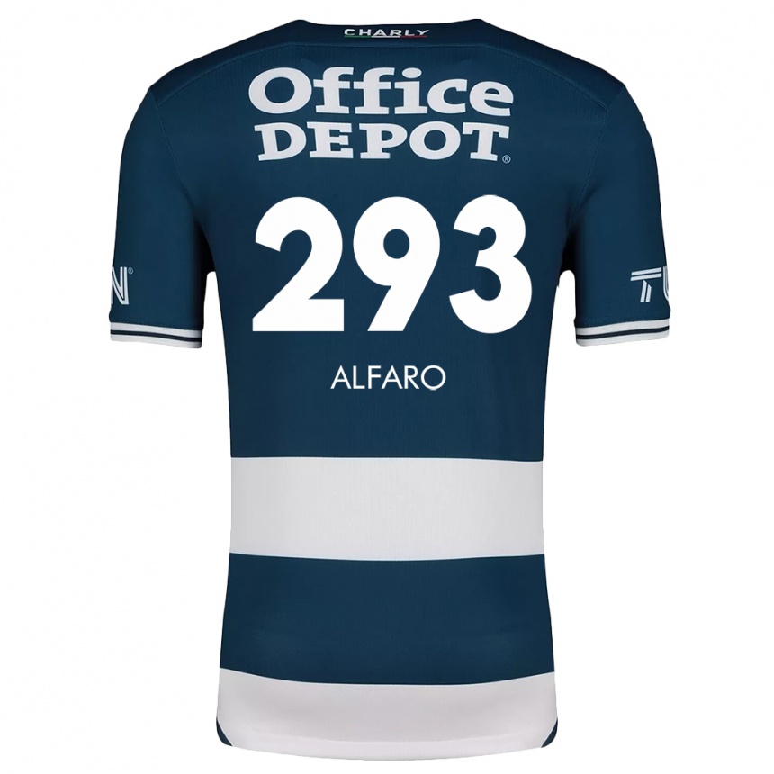 Niño Fútbol Camiseta Cristóbal Alfaro #293 Azul Blanco 1ª Equipación 2024/25 México