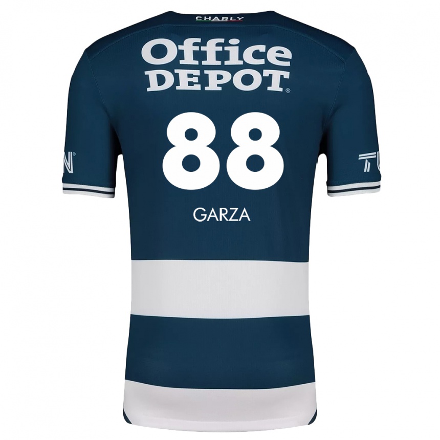 Niño Fútbol Camiseta Adrián Garza #88 Azul Blanco 1ª Equipación 2024/25 México