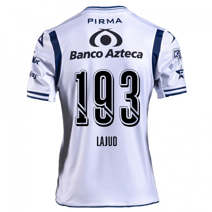 Niño Fútbol Camiseta Rodrigo Lajud #193 Blanco Azul Marino 1ª Equipación 2024/25 México