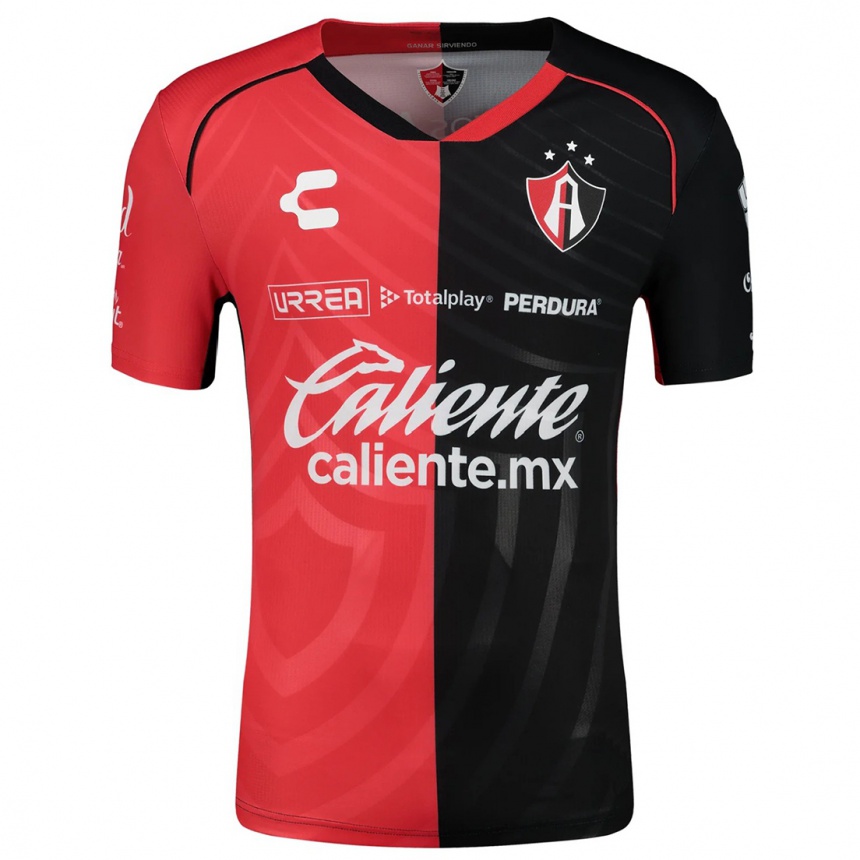 Niño Fútbol Camiseta Orlando Gutiérrez #363 Negro Rojo 1ª Equipación 2024/25 México