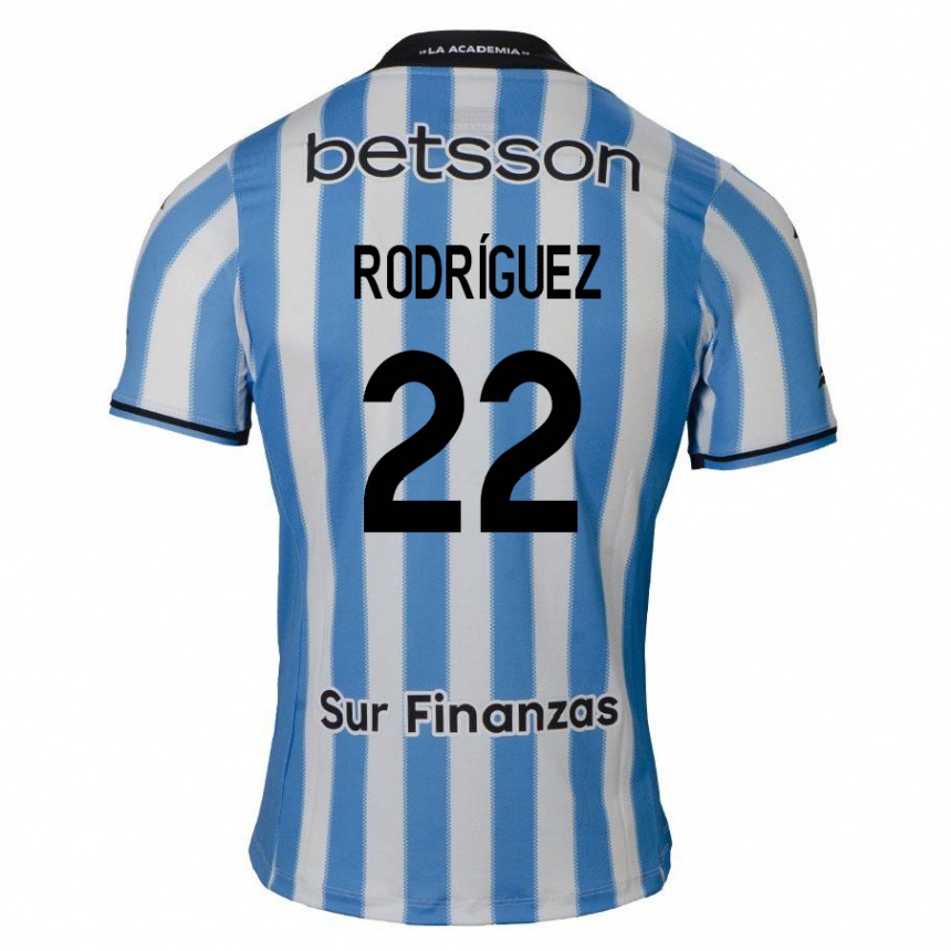 Niño Fútbol Camiseta Baltasar Rodríguez #22 Azul Blanco Negro 1ª Equipación 2024/25 México