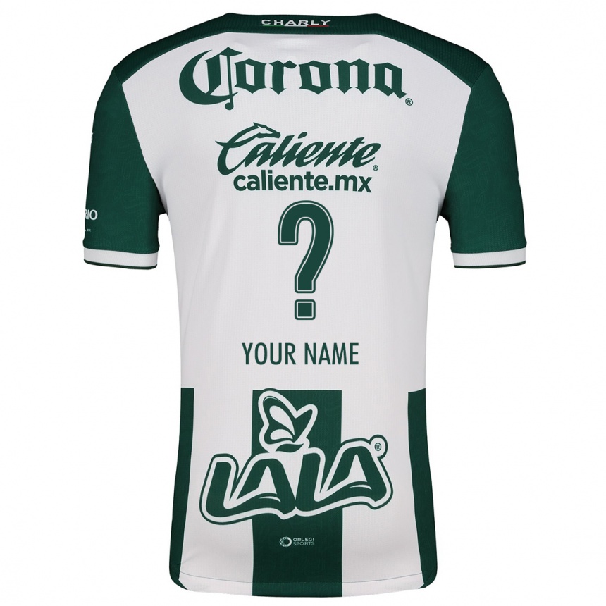 Niño Fútbol Camiseta Su Nombre #0 Verde Blanco 1ª Equipación 2024/25 México