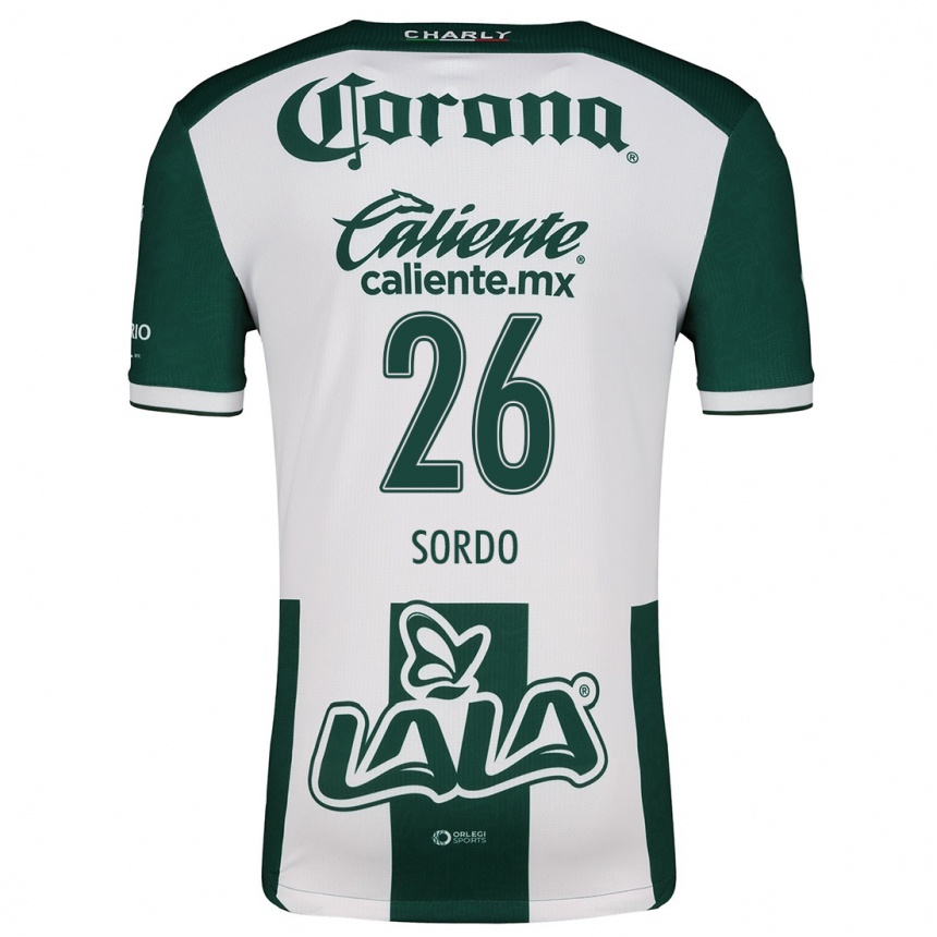 Niño Fútbol Camiseta Ramiro Sordo #26 Verde Blanco 1ª Equipación 2024/25 México