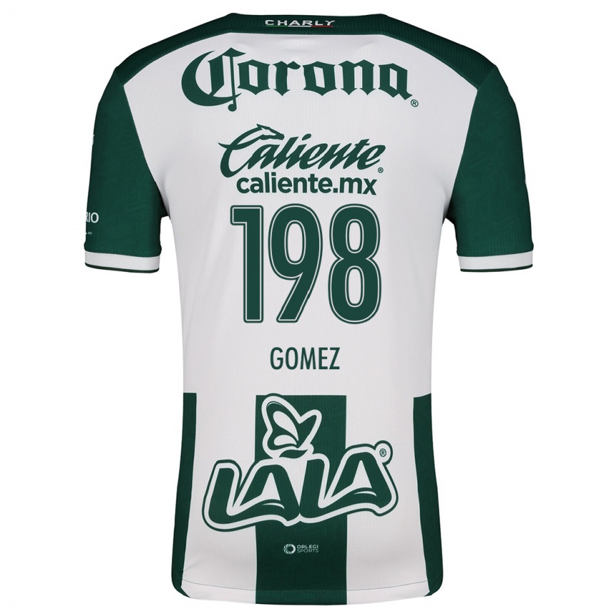 Niño Fútbol Camiseta Isaác Gómez #198 Verde Blanco 1ª Equipación 2024/25 México