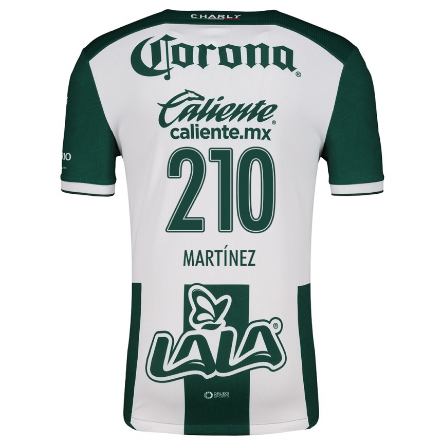 Niño Fútbol Camiseta André Martínez #210 Verde Blanco 1ª Equipación 2024/25 México