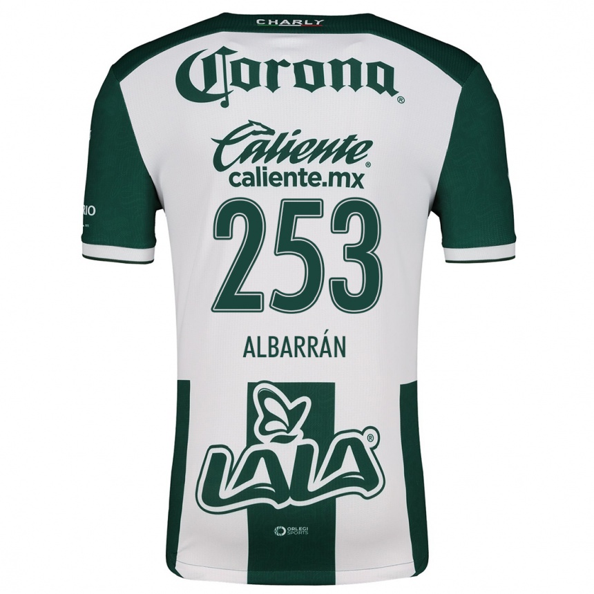 Niño Fútbol Camiseta Rodrigo Albarrán #253 Verde Blanco 1ª Equipación 2024/25 México