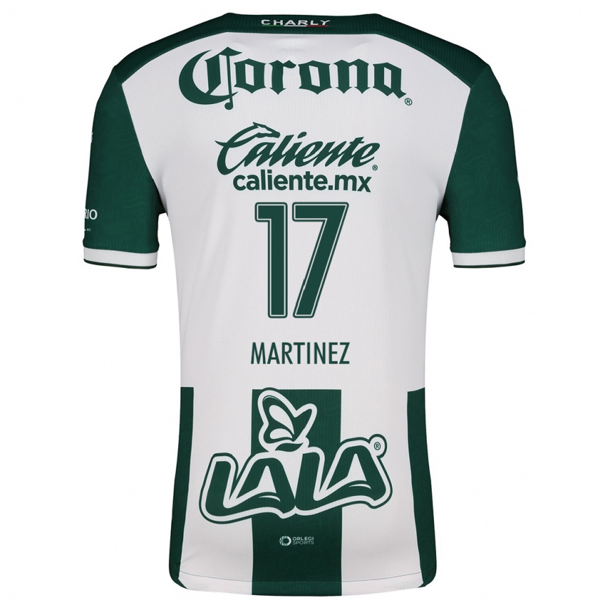 Niño Fútbol Camiseta Marianne Martínez #17 Verde Blanco 1ª Equipación 2024/25 México