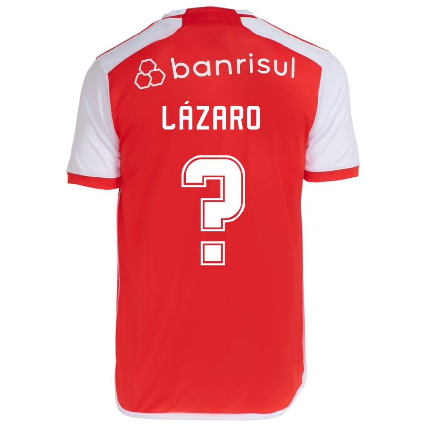 Niño Fútbol Camiseta Lázaro #0 Rojo Blanco 1ª Equipación 2024/25 México