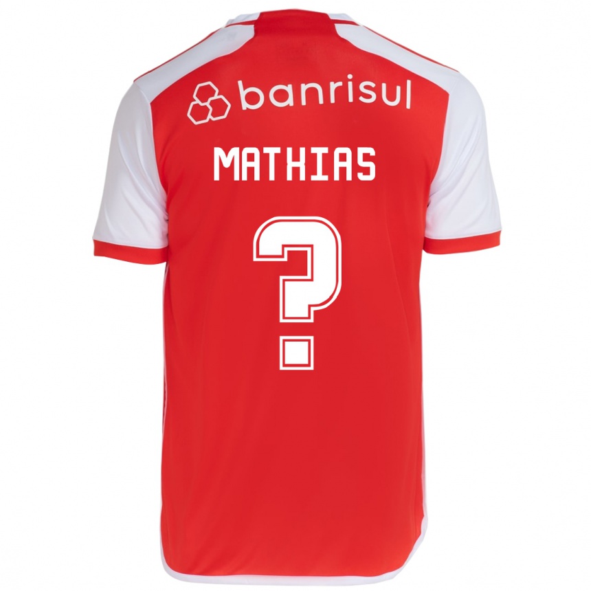 Niño Fútbol Camiseta Ricardo Mathias #0 Rojo Blanco 1ª Equipación 2024/25 México