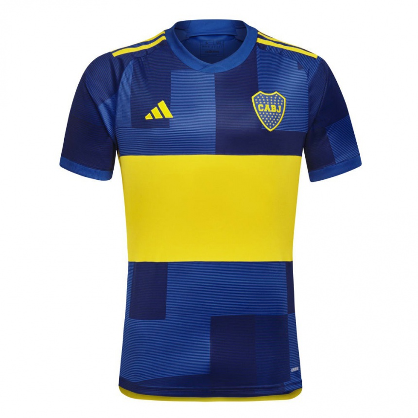 Niño Fútbol Camiseta Nicolás Valentini #15 Azul Amarillo 1ª Equipación 2024/25 México