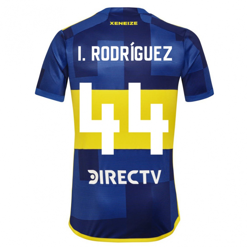 Niño Fútbol Camiseta Ignacio Rodríguez #44 Azul Amarillo 1ª Equipación 2024/25 México