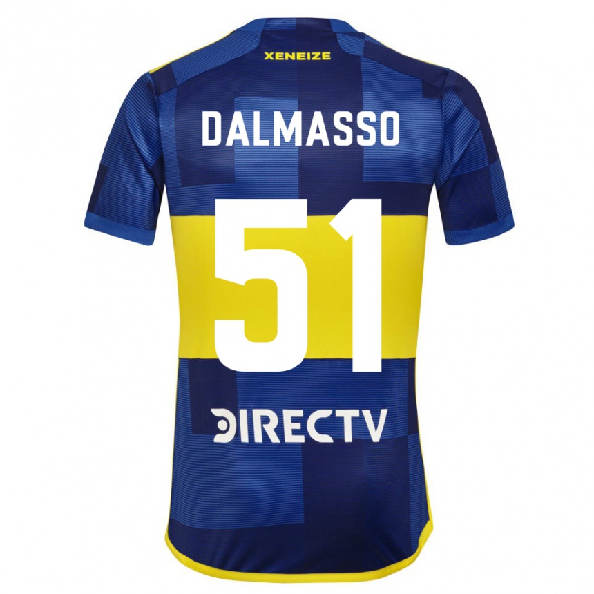 Niño Fútbol Camiseta Santiago Dalmasso #51 Azul Amarillo 1ª Equipación 2024/25 México