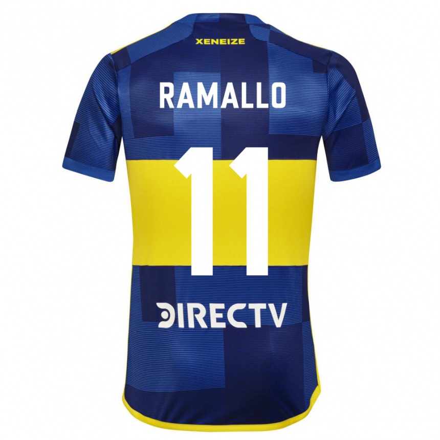 Niño Fútbol Camiseta Yael Ramallo #11 Azul Amarillo 1ª Equipación 2024/25 México