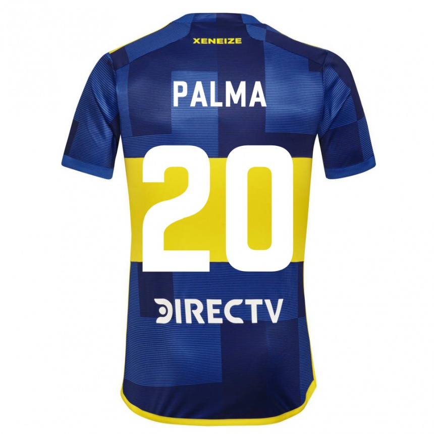 Niño Fútbol Camiseta Lucas Palma #20 Azul Amarillo 1ª Equipación 2024/25 México