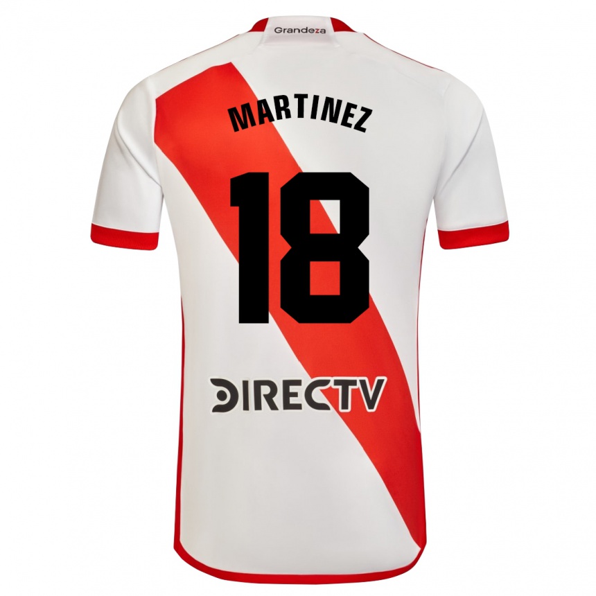 Niño Fútbol Camiseta Pity Martínez #18 Blanco Rojo 1ª Equipación 2024/25 México