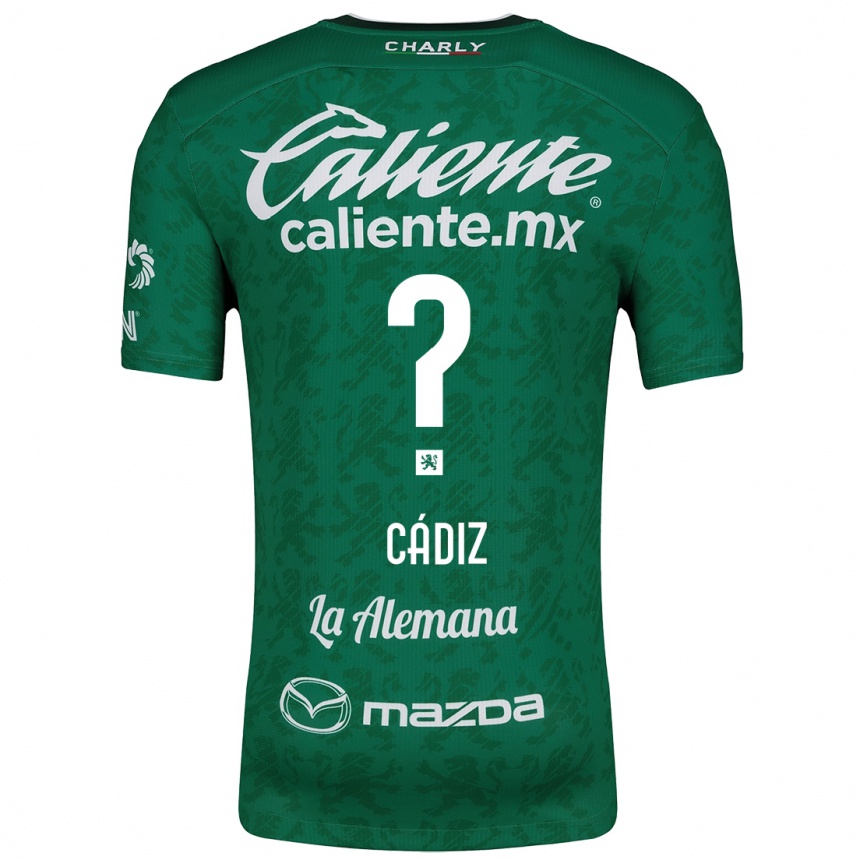 Niño Fútbol Camiseta Jhonder Cádiz #0 Verde Blanco 1ª Equipación 2024/25 México